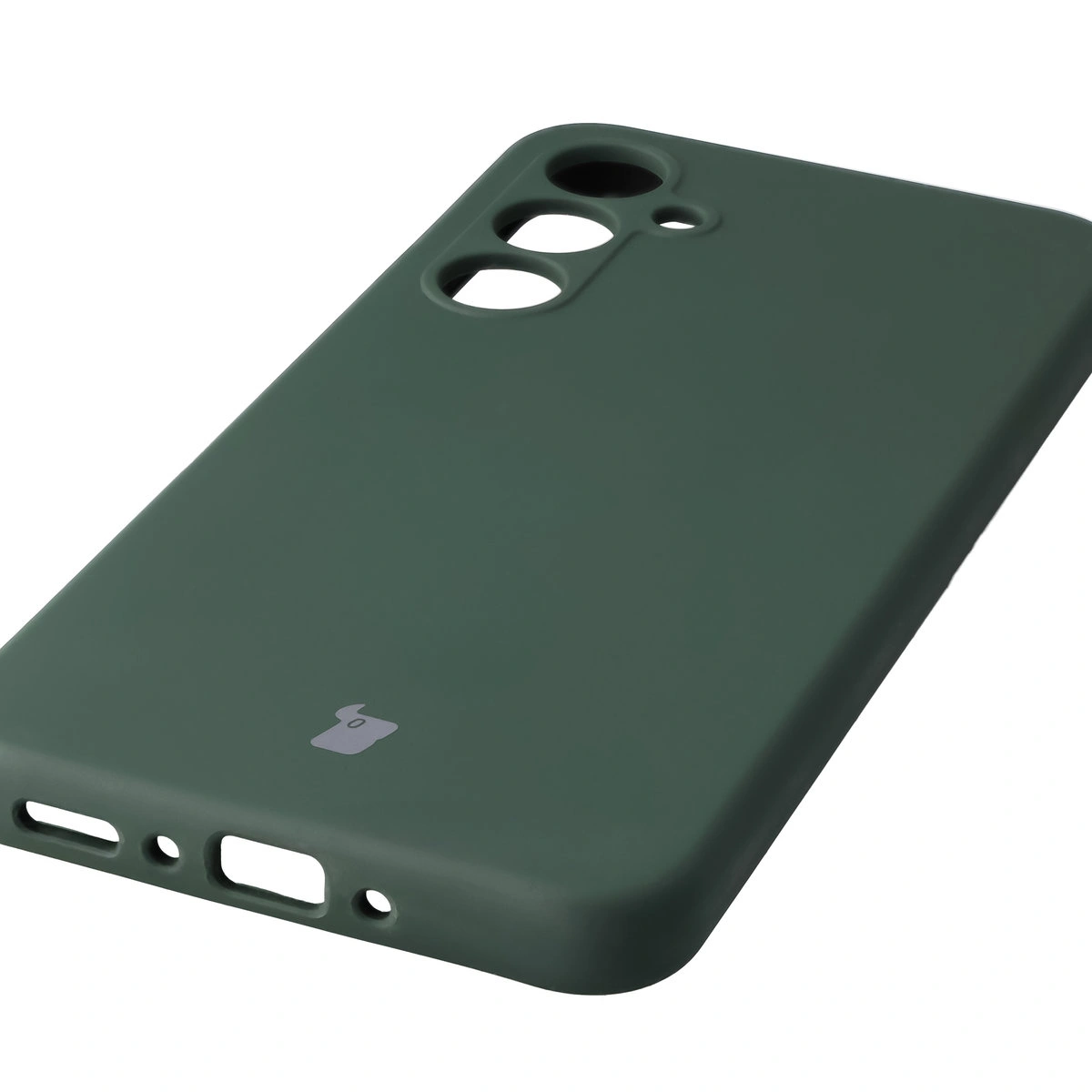 Zbliżenie na precyzyjne wycięcia i możliwość ładowania indukcyjnego w etui Bizon Soft Case